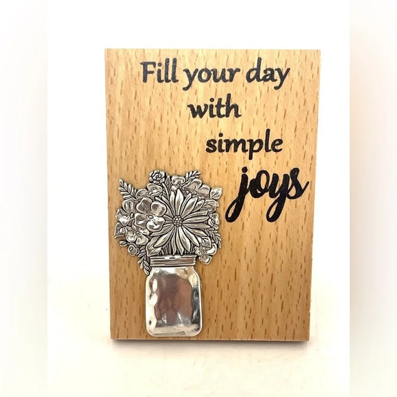 (4 for $32) GANZ Choose FOUR BNWT Wooden Inspirational Desk Signs/ and Magnet! - Picture 9 of 10